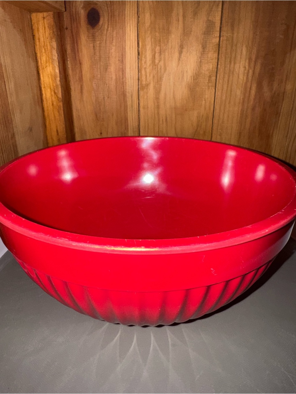 Red Mixing Bowl - Durable Kitchen Serving Bowl